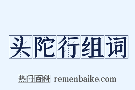 头陀行组词是什么意思的图片